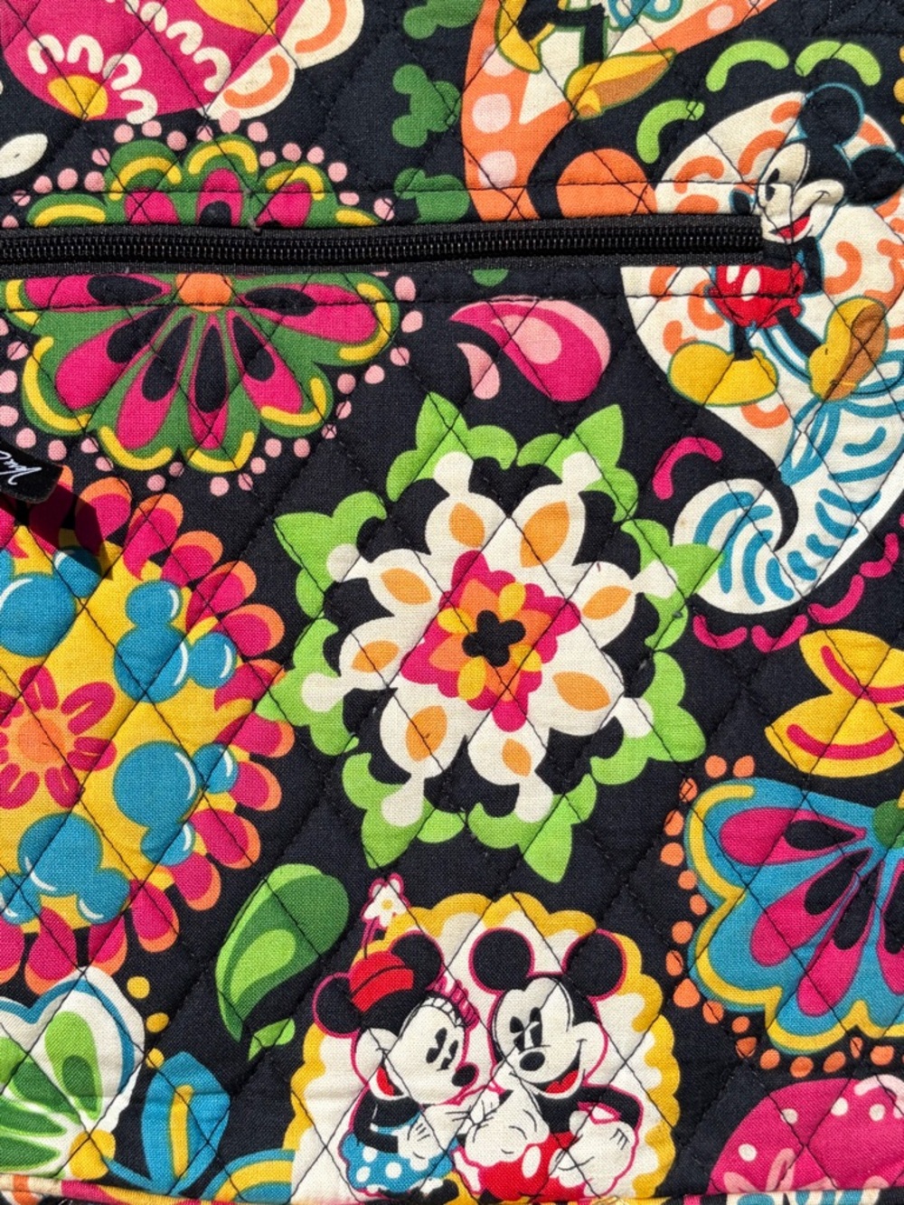 Disney Parks Vera Bradley Hipster Crossbody “Midnight with Mickey” Like New - Picture 6 of 17